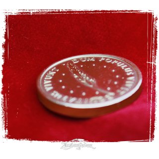 Geldschatulle mit Larp-Münzen Design A