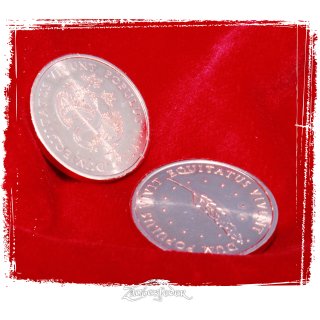 Geldschatulle mit Larp-Münzen Design E